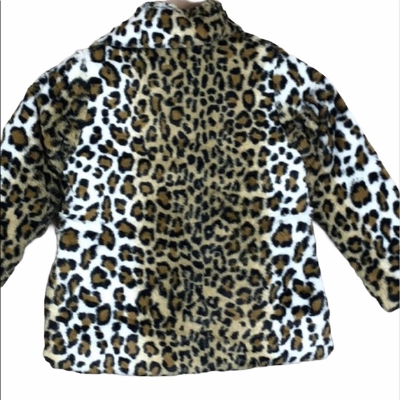 💝Cat & Jack Cheetah print coat, snap, pockets - Picture 2 of 6